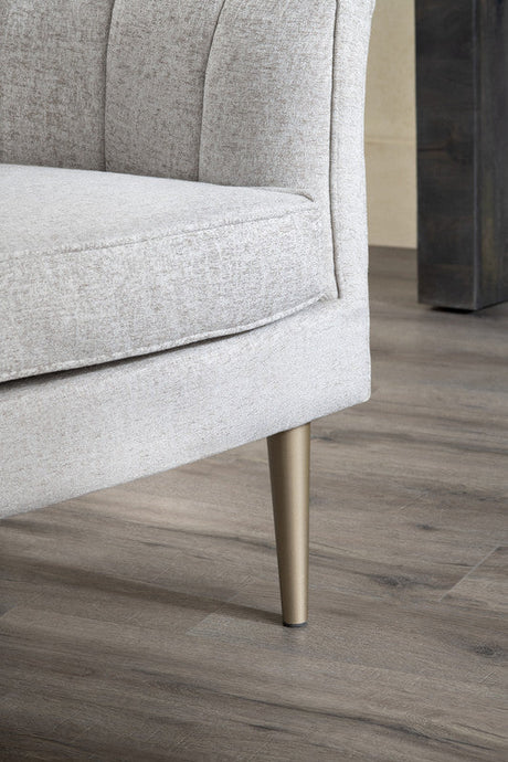 Sutton Beige/Gold Accent Chair by Crestview at Eve Furniture
