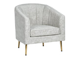 Sutton Beige/Gold Accent Chair by Crestview at Eve Furniture