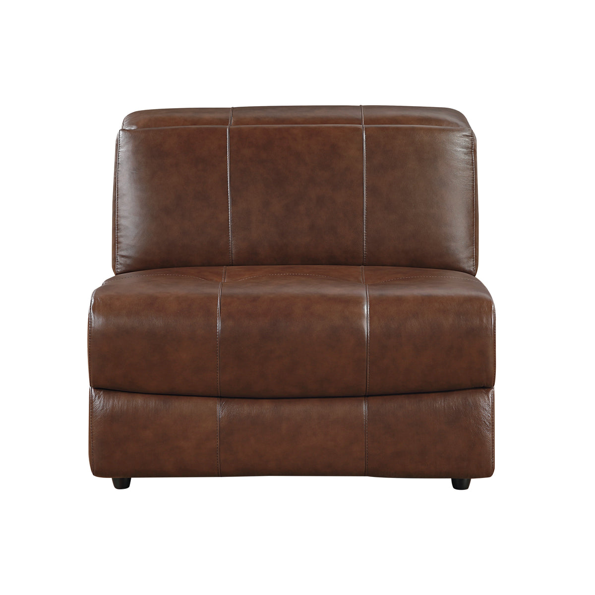 Sutton Brown 7-Piece Modular Power Reclining Sectional with Power Headrests and Charging Ports by Homelegance at Eve Furniture