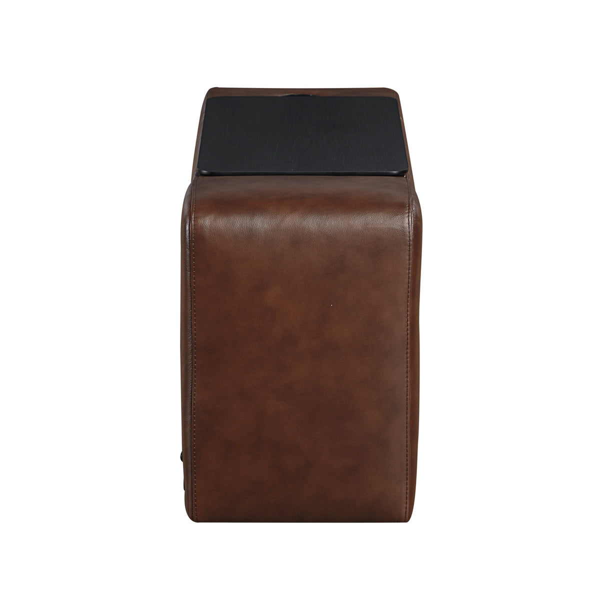 Sutton Brown Leather Power Double Reclining Loveseat with Center Console by Homelegance at Eve Furniture