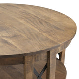 Sutton Brown/Black Creek Cocktail Table by Crestview at Eve Furniture