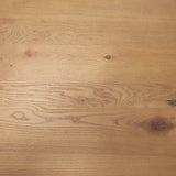 Suvan Light Brown Rectangular Oak Wood Dining Table by Mercana at Eve Furniture