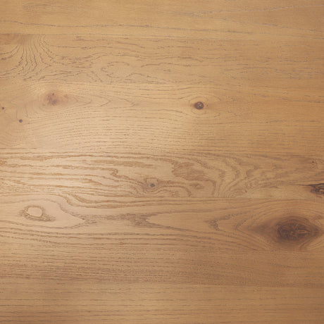 Suvan Light Brown Rectangular Oak Wood Dining Table by Mercana at Eve Furniture