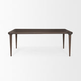 Suvan Medium-Dark Brown Rectangular Wood Dining Table by Mercana at Eve Furniture