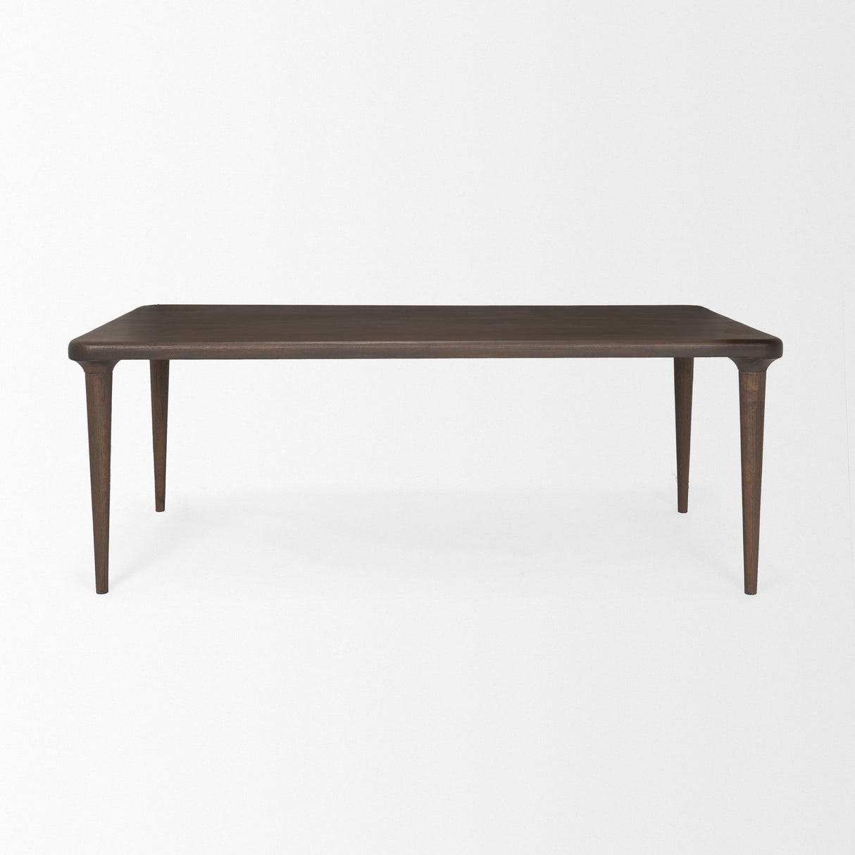 Suvan Medium Dark Brown Rectangular Wood Dining Table by Mercana at Eve Furniture
