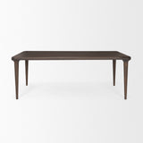 Suvan Medium Dark Brown Rectangular Wood Dining Table by Mercana at Eve Furniture