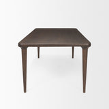 Suvan Medium-Dark Brown Rectangular Wood Dining Table by Mercana at Eve Furniture