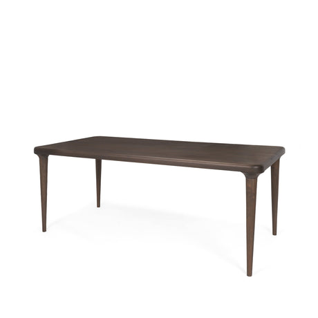 Suvan Medium-Dark Brown Rectangular Wood Dining Table by Mercana at Eve Furniture
