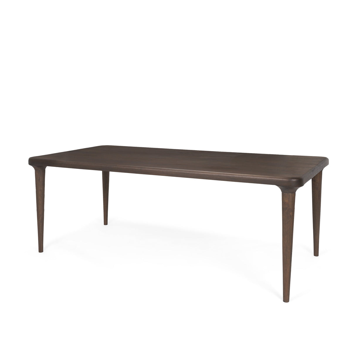 Suvan Medium Dark Brown Rectangular Wood Dining Table by Mercana at Eve Furniture