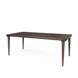 Suvan Medium Dark Brown Rectangular Wood Dining Table by Mercana at Eve Furniture
