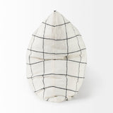 Suzanne White/Black Square Pattern Decorative Pillow Cover by Mercana at Eve Furniture