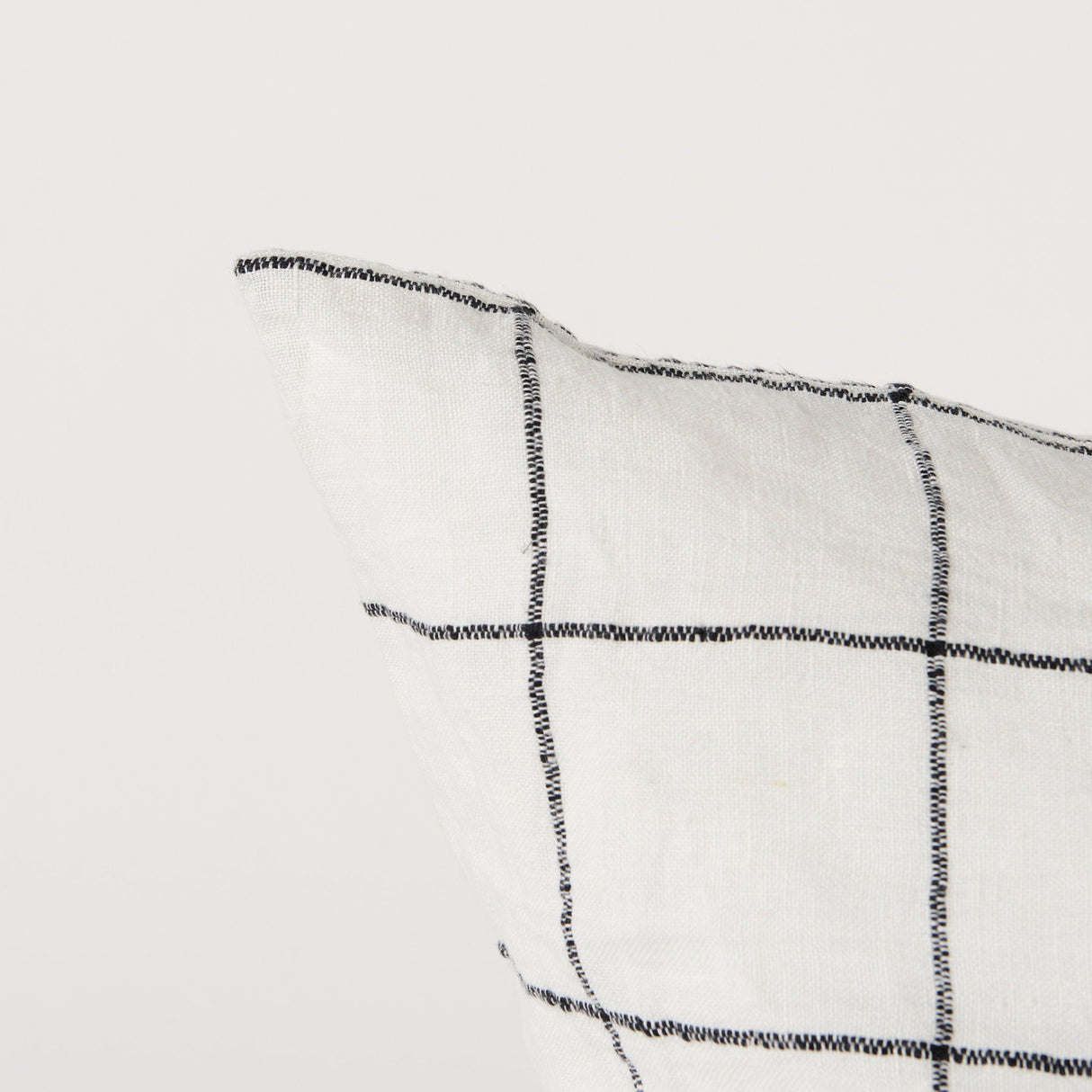 Suzanne White/Black Square Pattern Decorative Pillow Cover by Mercana at Eve Furniture