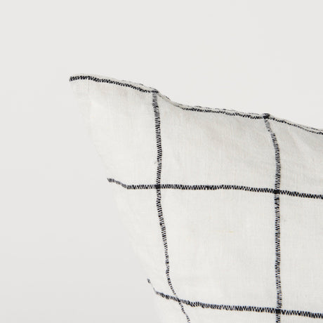 Suzanne White/Black Square Pattern Decorative Pillow Cover by Mercana at Eve Furniture