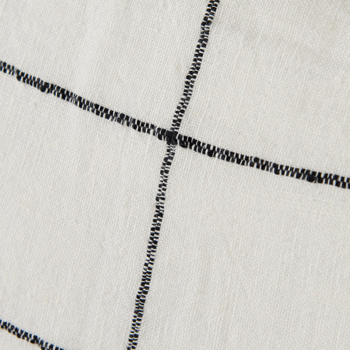 Suzanne White/Black Square Pattern Decorative Pillow Cover by Mercana at Eve Furniture