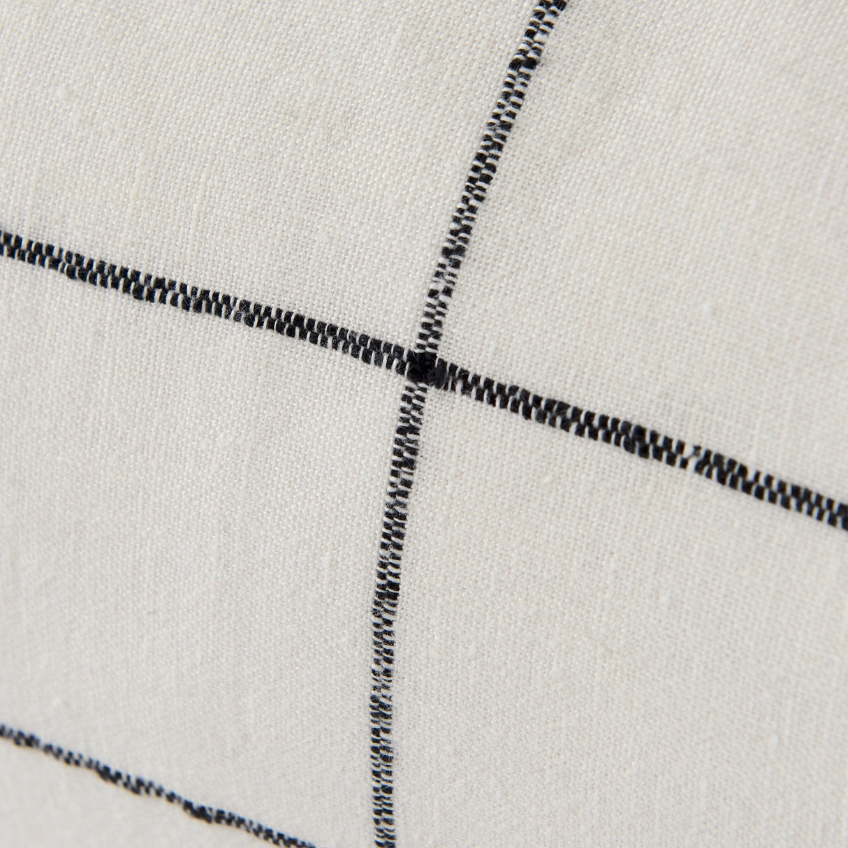 Suzanne White/Black Square Pattern Decorative Pillow Cover by Mercana at Eve Furniture