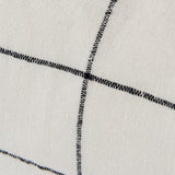 Suzanne White/Black Square Pattern Decorative Pillow Cover by Mercana at Eve Furniture