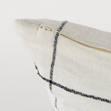 Suzanne White/Black Square Pattern Decorative Pillow Cover by Mercana at Eve Furniture