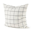 Suzanne White/Black Square Pattern Decorative Pillow Cover by Mercana at Eve Furniture