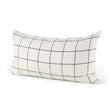 Suzanne White/Black Square Pattern Decorative Pillow Cover by Mercana at Eve Furniture