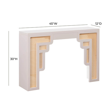 Suzie Rattan Console Table by TOV Furniture at Eve Furniture