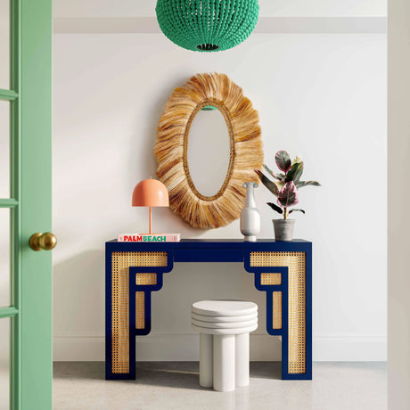 Suzie Rattan Console Table by TOV Furniture at Eve Furniture