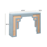 Suzie Rattan Console Table by TOV Furniture at Eve Furniture