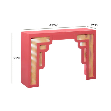 Suzie Rattan Console Table by TOV Furniture at Eve Furniture