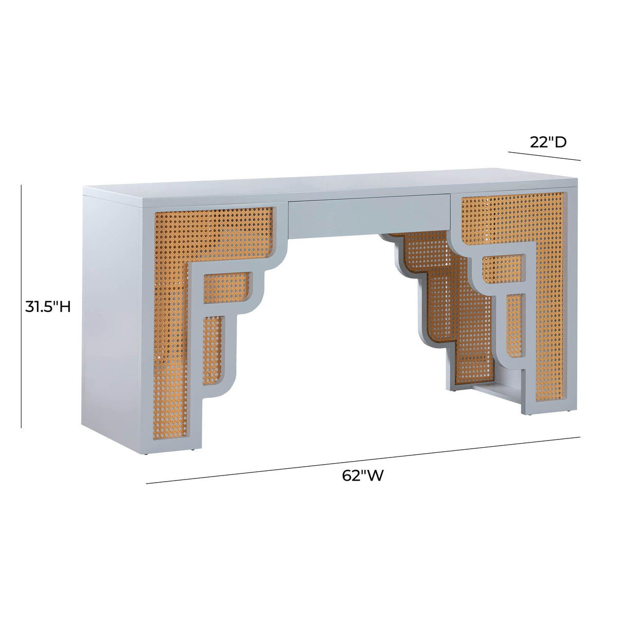 Suzie Rattan Executive Desk by TOV Furniture at Eve Furniture
