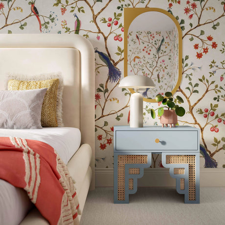 Suzie Rattan Nightstand by TOV Furniture at Eve Furniture