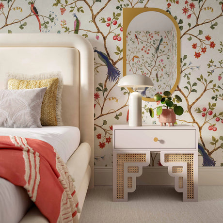 Suzie Rattan Nightstand by TOV Furniture at Eve Furniture