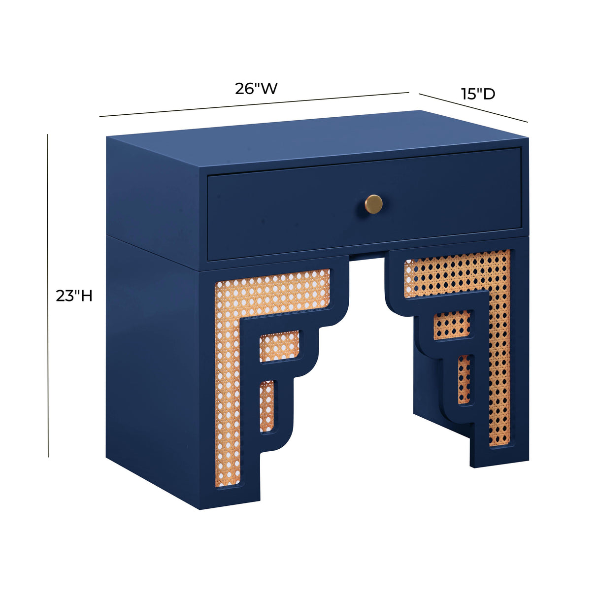 Suzie Rattan Nightstand by TOV Furniture at Eve Furniture