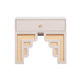 Suzie Rattan Nightstand by TOV Furniture at Eve Furniture