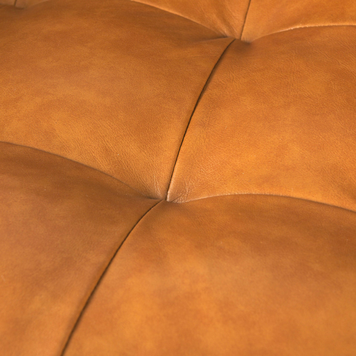 Svend 65.0L x 38.0W x 34.0H Tan Leather Love Seat Sofa by Mercana at Eve Furniture