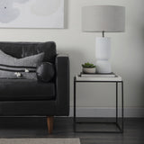 Svend 88.0L x 38.0W x 34.0H Black Leather Sofa by Mercana at Eve Furniture