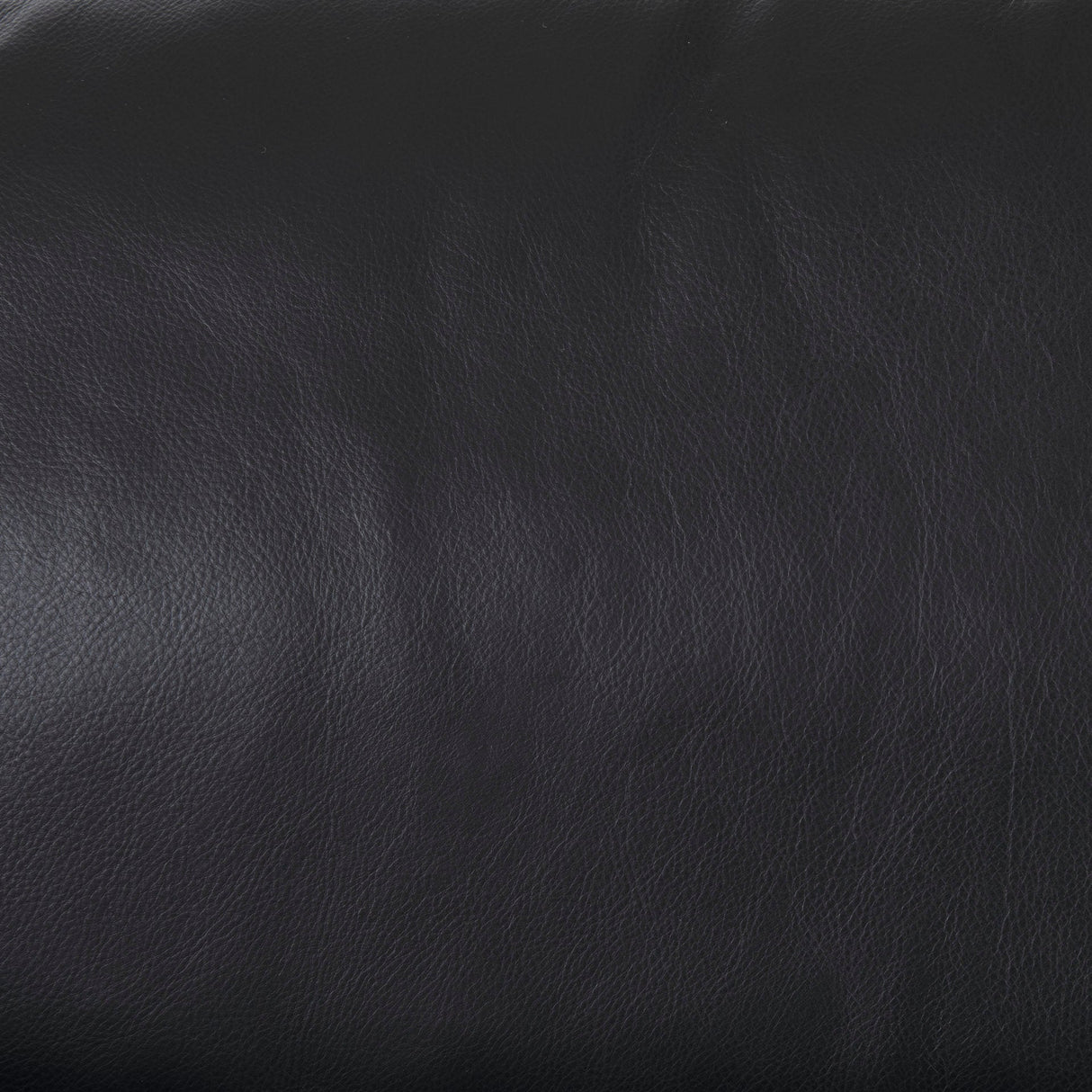 Svend 88.0L x 38.0W x 34.0H Black Leather Sofa by Mercana at Eve Furniture