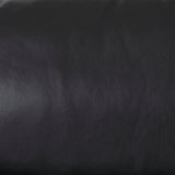 Svend 88.0L x 38.0W x 34.0H Black Leather Sofa by Mercana at Eve Furniture