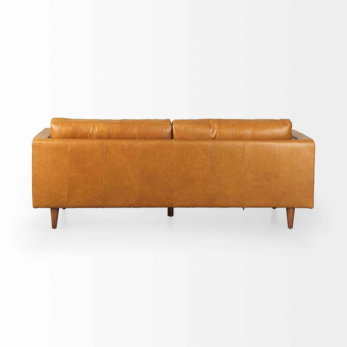 Svend 88.0L x 38.0W x 34.0H Tan Leather Sofa by Mercana at Eve Furniture