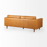 Svend 88.0L x 38.0W x 34.0H Tan Leather Sofa by Mercana at Eve Furniture