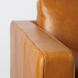 Svend 88.0L x 38.0W x 34.0H Tan Leather Sofa by Mercana at Eve Furniture