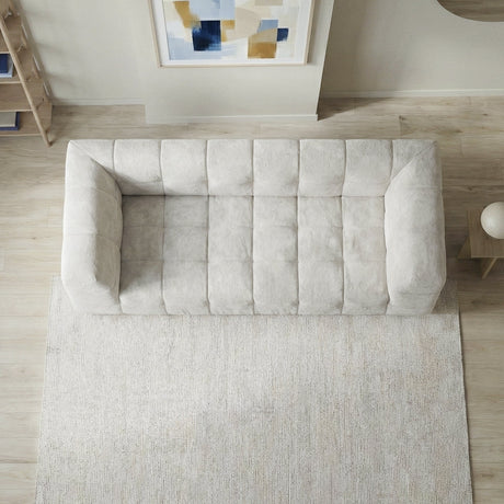 Swain Modern Beige Boucle Sofa by Ashcroft Furniture at Eve Furniture