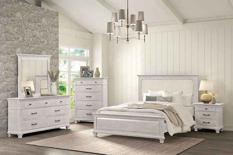 Swanley Weathered Gray 4-Piece Queen Bedroom Set by Furniture of America at Eve Furniture