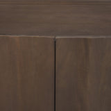 Swanson Dark Brown Wooden Scalloped Sideboard by Mercana at Eve Furniture