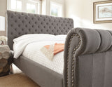 Swanson King Bed, Gray