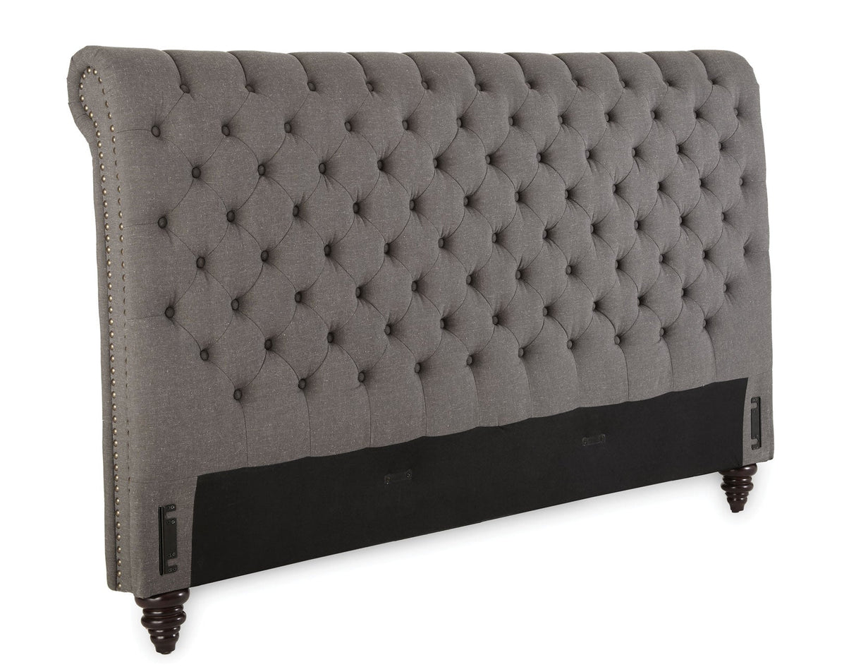 Swanson King Bed, Gray