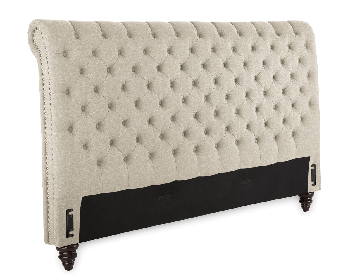 Swanson King Bed, Sand