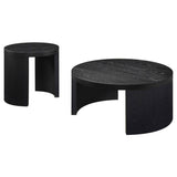 Sweeney Black 2-piece Coffee and End Occasional Table Set by Coaster at Eve Furniture