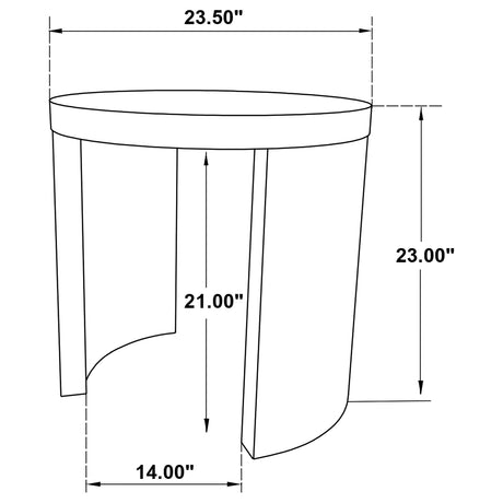 Sweeney Black 2-piece Coffee and End Occasional Table Set by Coaster at Eve Furniture