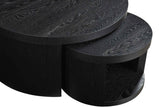 Sweeney Black 2-piece Round Wood Occasional Nesting Table Set by Coaster at Eve Furniture