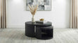 Sweeney Black 2-piece Round Wood Occasional Nesting Table Set by Coaster at Eve Furniture