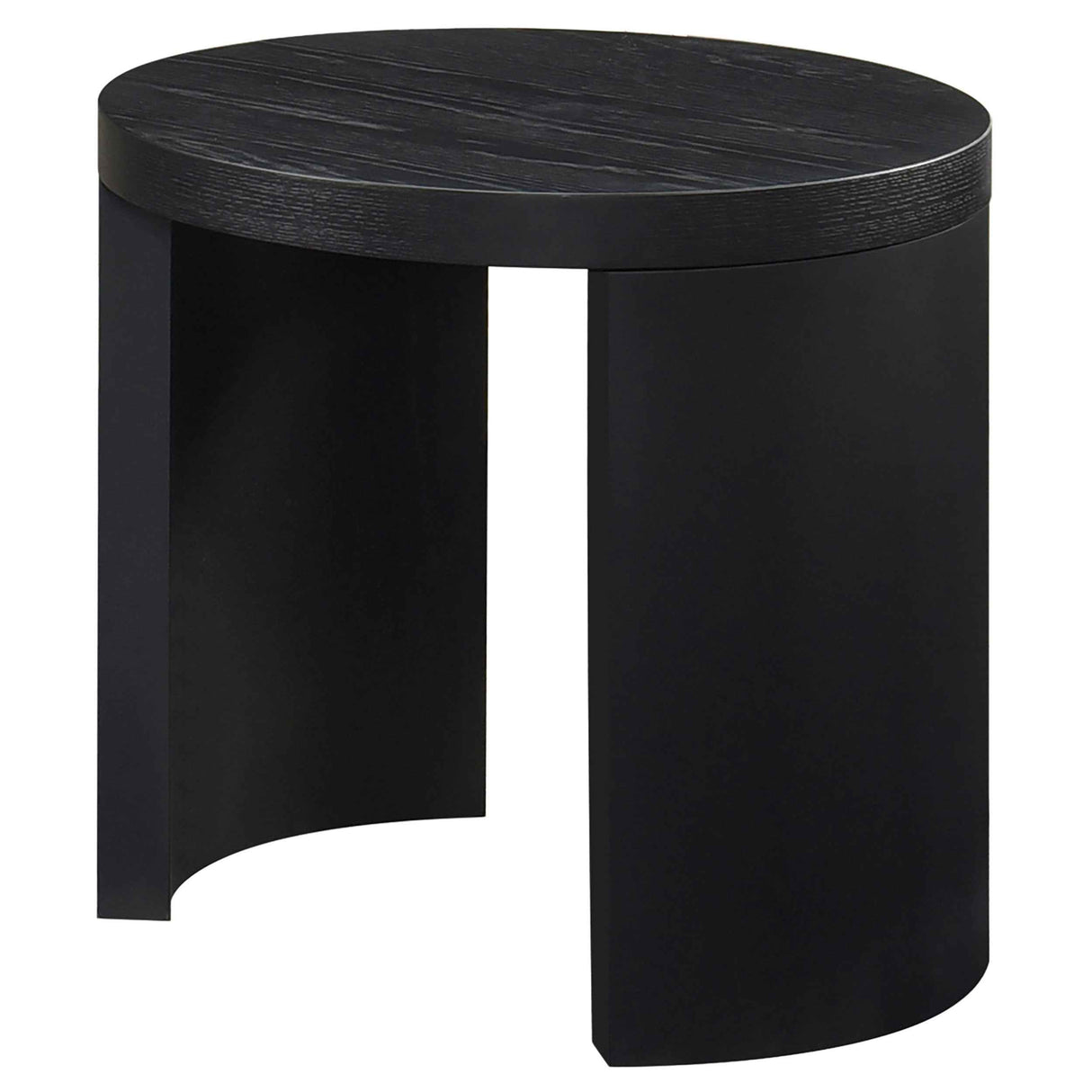 Sweeney Black 24-inch Round Wood Occasional Side End Table by Coaster at Eve Furniture
